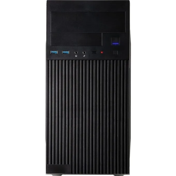 Inter-Tech IT-6521 Straight Micro-ATX/Mini-ITX Micro Tower PC Case - Black — image 3
