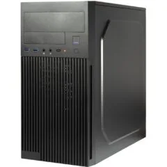 Inter-Tech IT-6521 Straight Micro-ATX/Mini-ITX Micro Tower PC Case - Black