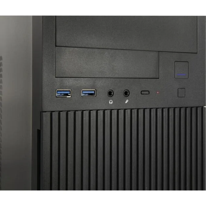 Inter-Tech IT-6521 Straight Micro-ATX/Mini-ITX Micro Tower PC Case - Black — image 8