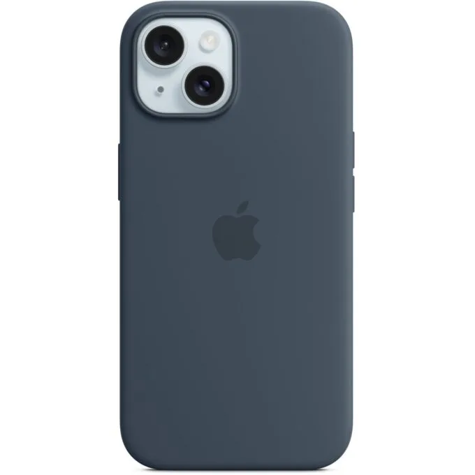 iPhone 15 Silicone Case with MagSafe - Storm Blue — image 1