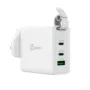 j5create Charger Wall Travel - JUP3565CV - 65W GaN 2xUSB-C 1xUSB-A + USB-C Cable
