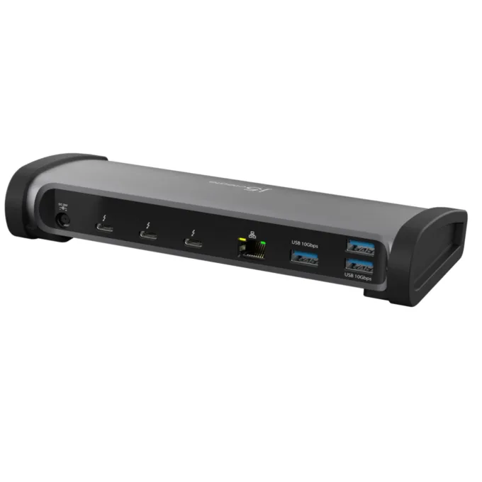 j5create Docking Station - JTD562 - Thunderbolt 4 Intel Certified 30Gbps 11-in-1 4K Dual Display 135W PSU — image 2