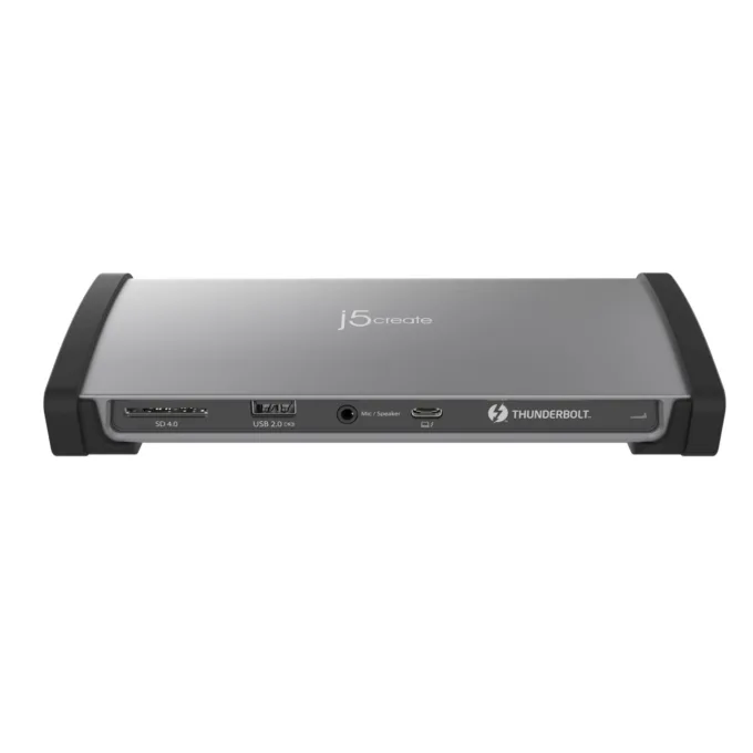 j5create Docking Station - JTD562 - Thunderbolt 4 Intel Certified 30Gbps 11-in-1 4K Dual Display 135W PSU — image 4