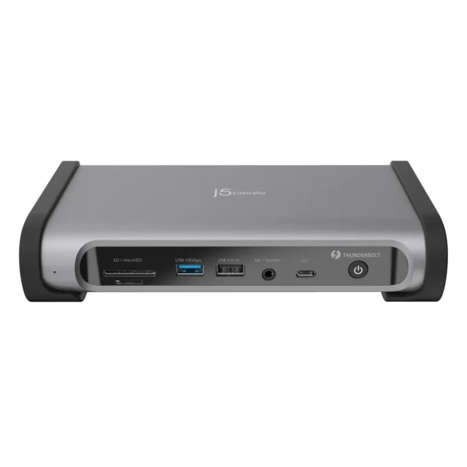 j5create Thunderbolt 4 Docking Station 15-in-1 - JTD568 - Supports 4 x 4K Displays 10Gbps with 135W PSU — image 2