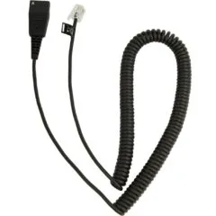 Jabra Anschlusskabel QD auf RJ10 - 8800-01-37 - Black, 0.5 m cable with 2 m coiled length