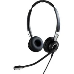 Jabra BIZ 2400 II Duo - BIZ 2400 II Duo - Black/Silver, Wired Headset, Binaural, Supraaural, Boom Mic, Office/Call Center