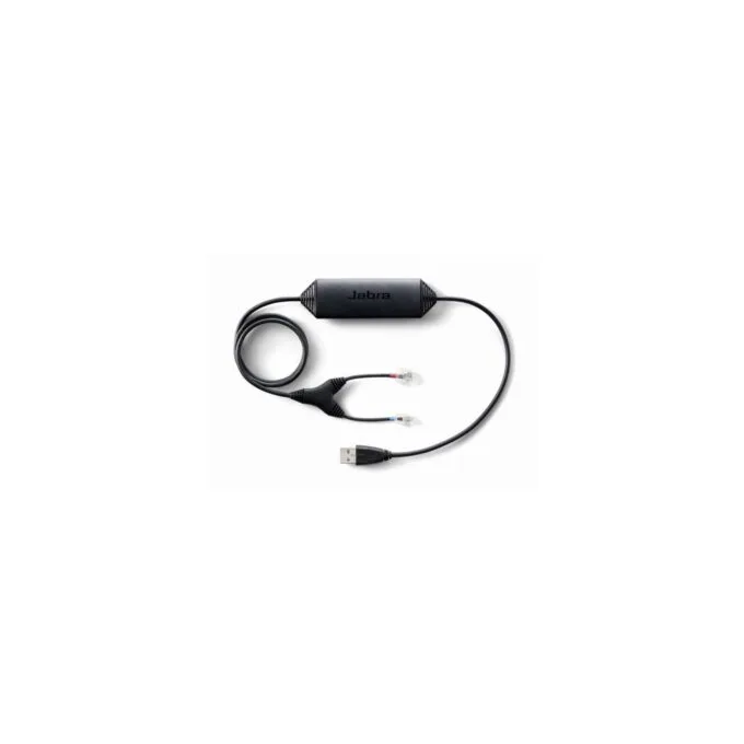Jabra EHS Adapter Cable LINK for Cisco Desk Phones (USB) - 14201-30 - Black, 0.9 m, RJ-9 to RJ-9 — image 1