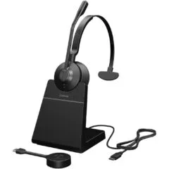 Jabra Engage 55 SE Mono - Link400c - Black, Wireless USB-C Headset with Dock