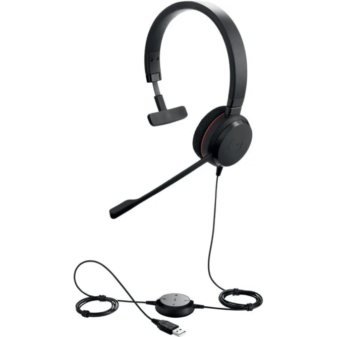 Jabra Evolve 20 UC Mono USB Headset - Evolve 20 UC - Black — image 2