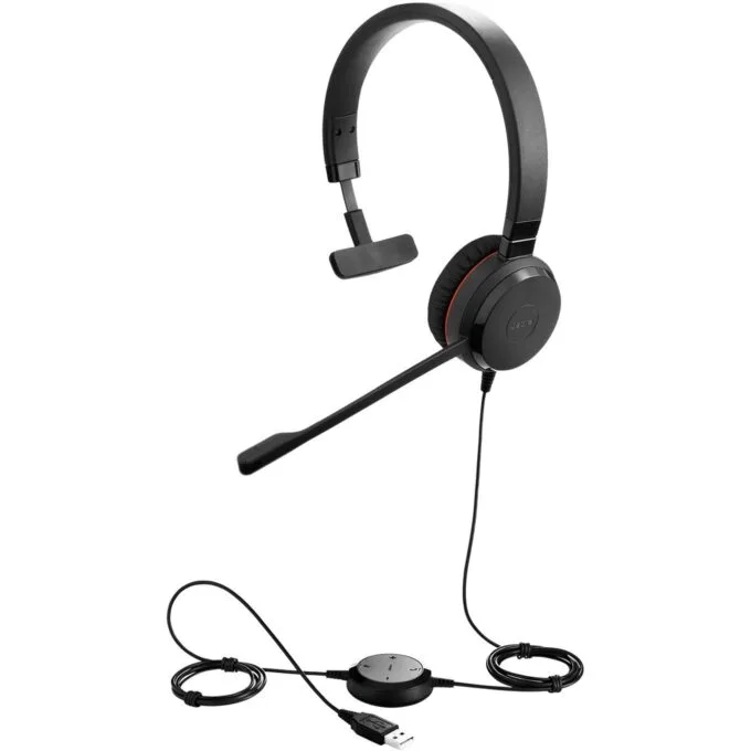 Jabra Evolve 20SE Headset Mono USB MS - 20SE - Black — image 4