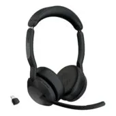 Jabra Evolve2 55 Link380c MS Stereo - Over-ear Closed Black Bluetooth 5.x USB-C