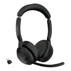 Jabra Evolve2 55 Link380c MS Stereo - Over-ear Closed Black Bluetooth 5.x USB-C