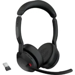 Jabra Evolve2 55 MS Stereo USB-A Headset with Charging Stand