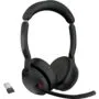 Jabra Evolve2 55 MS Stereo USB-A Headset with Charging Stand