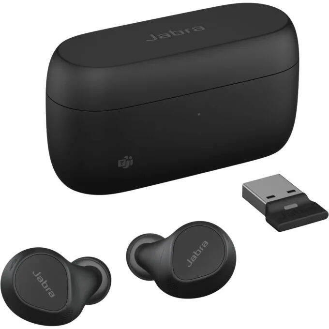 Jabra Evolve2 Buds USB-A MS - Evolve2 Buds - USB-A dongle, wireless charging pad — image 2