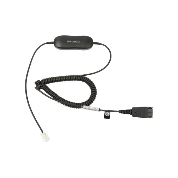Jabra GN 1200 Smart Cord QD to RJ9 Cable - GN 1200 - 10-spiral — image 1