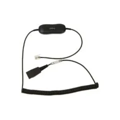 Jabra GN 1216 SmartCord QD to RJ9 Spiral Cable - GN 1216 - Quick Disconnect, RJ9 spiral