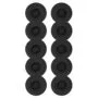 Jabra Leather Ear Cushions - PRO 94xx - Black, 10-pack
