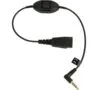 Jabra LINK Mobile QD to 3.5mm w. PTT