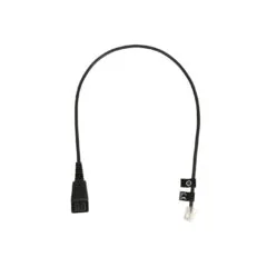 Jabra QD to RJ10 Straight Cable - 0.5 m - Black