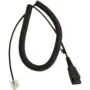 Jabra QD to RJ45 Compact headset adapter - Black