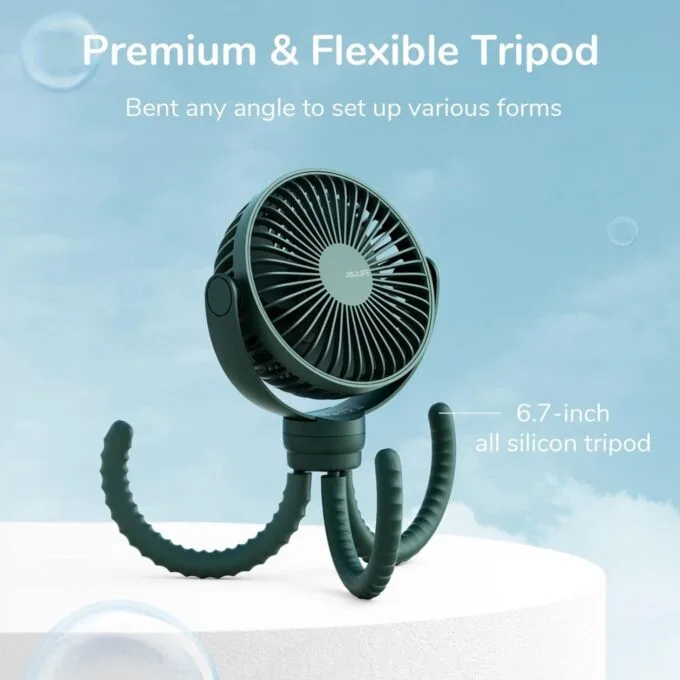 Jisulife Octopus Fan - LIFE1 - Baby White — image 11