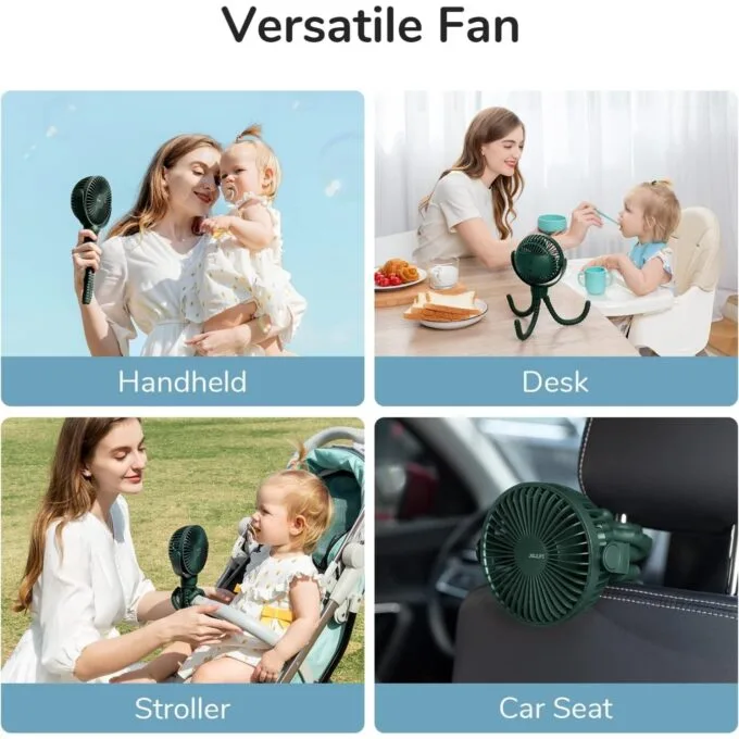 Jisulife Octopus Fan - LIFE1 - Baby White — image 9