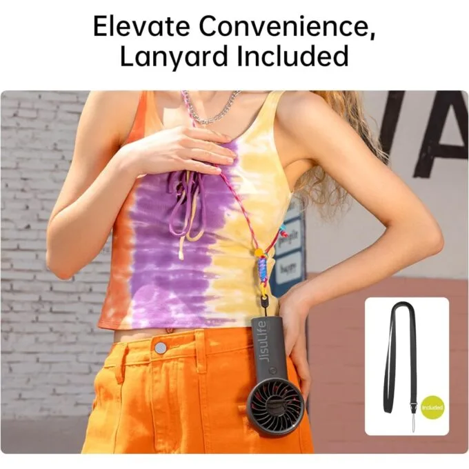 Jisulife Portable Personal Fan - LIFE 4 - Grey — image 5