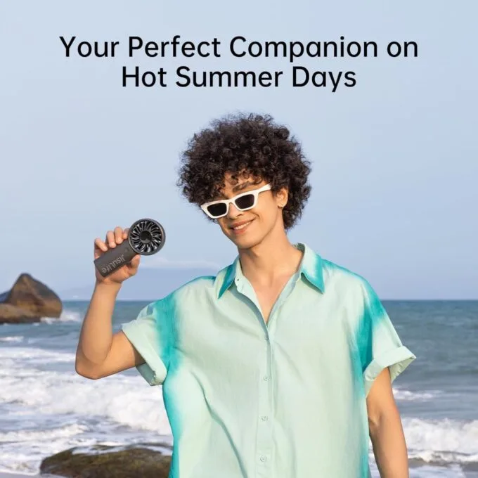 Jisulife Portable Personal Fan - LIFE 4 - Grey — image 6