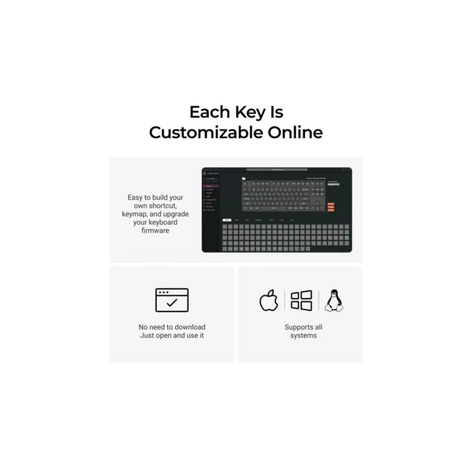 Keychron C3 Pro (C3PX-H1) QMK VIA Red Switch 8K 80% US RGB — image 6