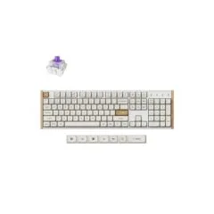 Keychron K10 HE (K10H-Q1) Special Wood Edition White Wireless Magnetic Hall Effect RGB 100% US