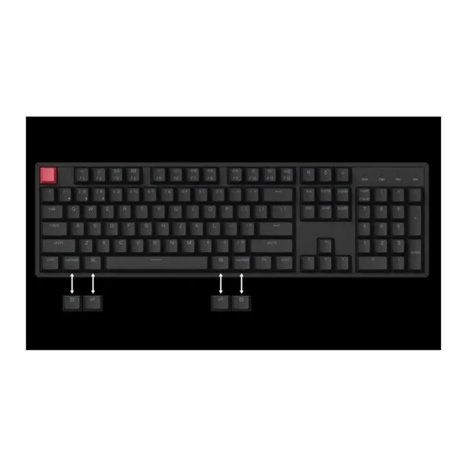 Keychron K10 V2 - K10X-B1 - QMK Wireless Mechanical Keyboard Red Switch RGB 100% US Layout — image 6
