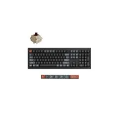 Keychron V6 Ultra (V6U-D3) 8K Wireless Mechanical Keyboard Brown Switch RGB 100% US