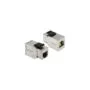 Keystone module RJ45 socket to RJ45 socket Cat.6