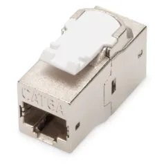 Keystone RJ45 CAT6 Coupler - Nickel, Shielded
