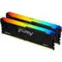 KINGSTON 32GB 3200MT s DDR4 CL16 DIMM Kit of 2 FURY Beast RGB - DDR4, 32GB total, 2x16GB, RGB