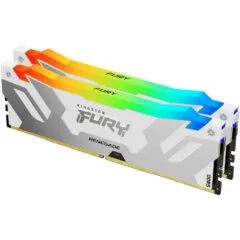 KINGSTON 64GB 6400MT/s DDR5 CL32 DIMM Kit of 2 - FURY Renegade RGB White - XMP