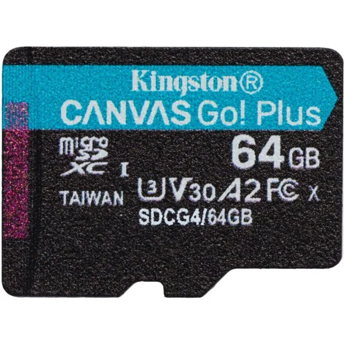 Kingston Canvas Go Plus Gen4 64GB microSDXC - U3 V30 with Adapter — image 2