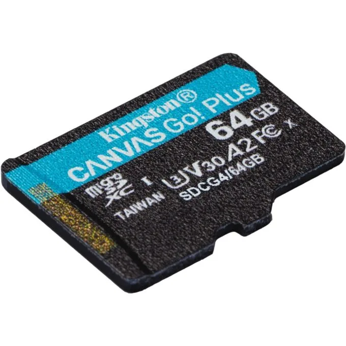 Kingston Canvas Go Plus Gen4 64GB microSDXC - U3 V30 with Adapter — image 4