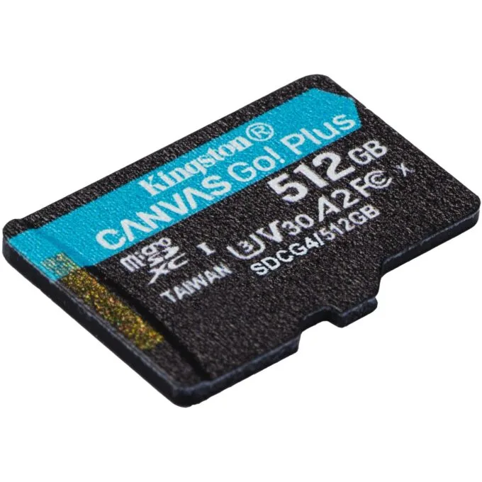 Kingston Canvas Go Plus Gen4 microSDXC - Canvas Go Plus Gen4 - 512GB - U3, V30, A2 adapter — image 4