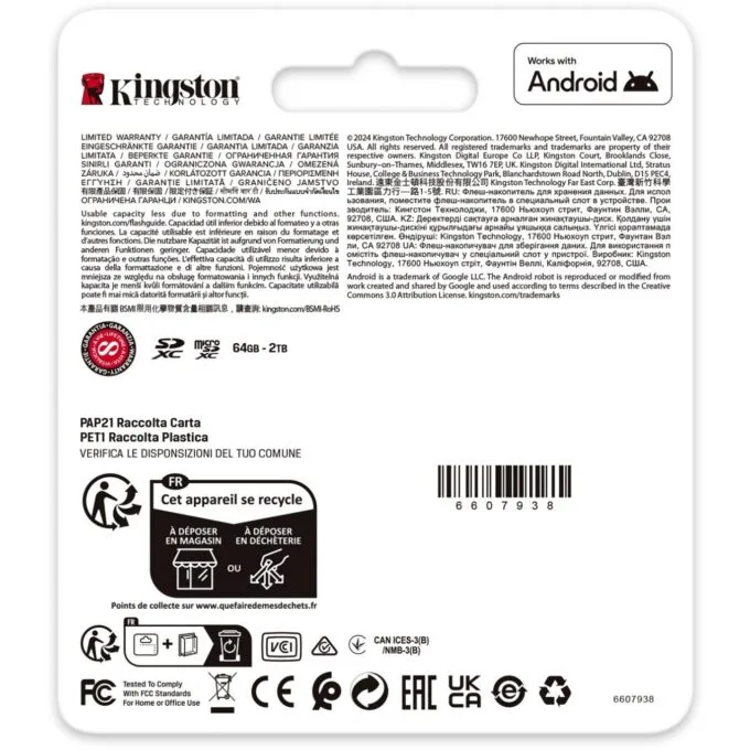 Kingston Canvas Go Plus Gen4 microSDXC - Canvas Go Plus Gen4 - 512GB - U3, V30, A2 adapter — image 6