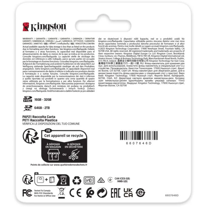 Kingston Canvas React Plus 512GB SDXC UHS-II - Class 10 U3 V60, 280MB/s Read & 150MB/s Write - Black — image 4