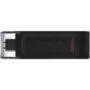 Kingston DataTraveler 70 - 128GB USB-C 3.2 Gen 1 Flash Drive - Black
