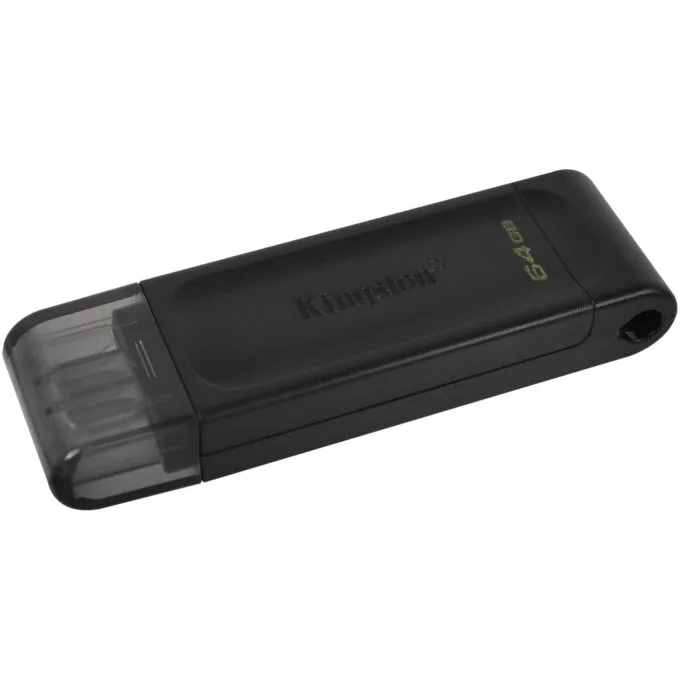 Kingston DataTraveler 70 - 64GB USB-C 3.2 Gen 1 Flash Drive - Black — image 2