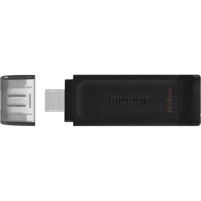 Kingston DataTraveler 70 - 64GB USB-C 3.2 Gen 1 Flash Drive - Black — image 3