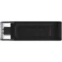 Kingston DataTraveler 70 - 64GB USB-C 3.2 Gen 1 Flash Drive - Black