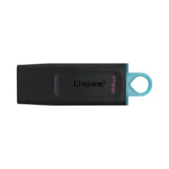 Kingston DataTraveler Exodia DTX 64GB USB 3.2 Gen 1 Flash Drive Black/Turquoise USB-A Key Ring