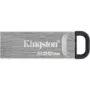 Kingston DataTraveler Kyson 256GB USB 3.2 Gen 1 Flash Drive - Silver, 200MB/s Read, Capless with Key Ring