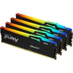 KINGSTON FURY Beast 128GB 5200MT s DDR5 CL40 DIMM Kit of 4 RGB XMP