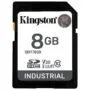 Kingston Industrial 8GB pSLC SD Card - Black, Class 10 UHS-I (U3/V30), 100/80MB/s, -40–85°C